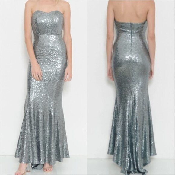 SEQUIN SEQUIN GOWN - Picture 1 of 3